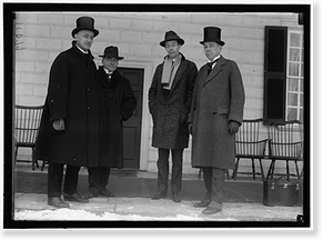 Antique Portrait - Mount Vernon - Press Correspondents at Serbian