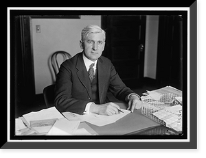 PRICE, OSCAR E. DIRECTOR PUBLICITY, 2ND LIBERTY LOAN. AT DESK, Antique Wall Art
