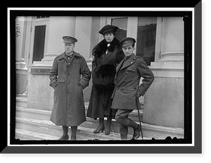 Historic Framed Print, FUEL ADMINISTRATION, U.S. PRIVATE SCOTT, MRS. PEAT AND PRIVATE PEAT, SPEAKERS FOR FUEL ADM.,  17-7/8" x 21-7/8"