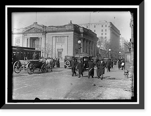 Historic Framed Print, [Riggs National Bank, G Street, Washington, D.C.],  17-7/8" x 21-7/8"