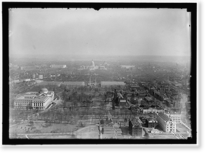 Antique Portrait - Washington Monument - View of Mall From Monument