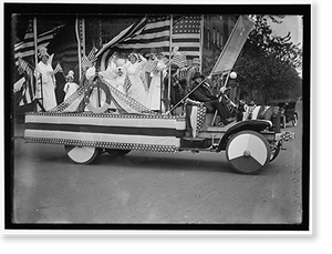 Antique Portrait - Liberty Loans Parade - Vintage Home Decor Print