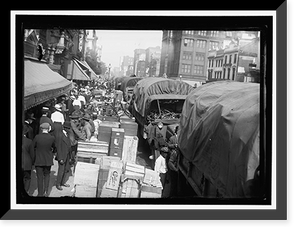 Historic Framed Print, EMERGENCY FLEET CORPORATION. MOVING - 2,  17-7/8" x 21-7/8"