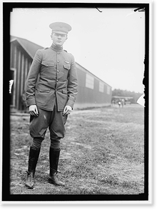 Historic Portrait - Aviation, Army Capt - Framed Wall Art Gift Idea