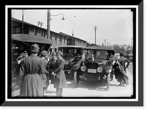 Historic Framed Print, RED CROSS MOTOR CORPS AT CAMP MEIGS - 2,  17-7/8" x 21-7/8"