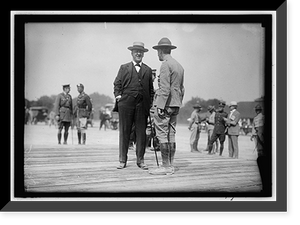 Historic Framed Print, DANIELS, JOSEPHUS. SECRETARY OF THE NAVY, 1913-1921. QUANTICO - 4,  17-7/8" x 21-7/8"