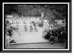 Historic Framed Print, FOURTH OF JULY. SPANISH DANCERS,  17-7/8" x 21-7/8"