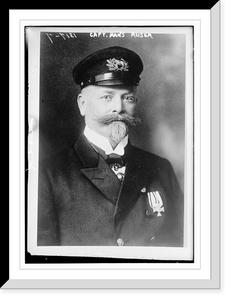 Historic Framed Print, Capt. Hans Ruser,  17-7/8" x 21-7/8"