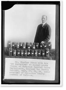 Vintage Portrait - National Emergency War Gardens Com. Canned Products