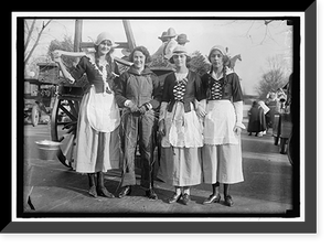 FREE MILK FOR FRANCE 'PARADE' MARGARET HARDING, CARTER MILLINKEN, AVIS HUGHES, FRANCES HAMPSON, Antique Poster
