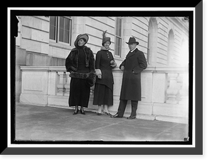 Historic Framed Print, POLLOCK, WILLIAM PEGUES. SENATOR FROM SOUTH CAROLINA, 1918-1919. WITH LADIES,  17-7/8" x 21-7/8"