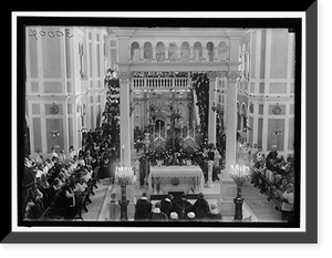 Historic Framed Print, CATHOLIC UNIVERSITY. CARDINAL GIBBONS; JUBILEE,  17-7/8" x 21-7/8"