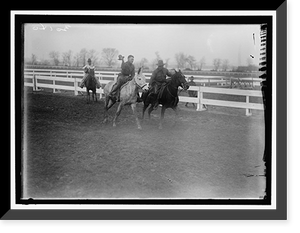 Historic Framed Print, HORSE SHOWS. WILD WEST SHOW ON HORSE SHOW GROUNDS, GIVEN BY SOLDIERS - 5,  17-7/8" x 21-7/8"