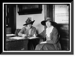 Historic Framed Print, BOECKEL, MRS. RICHARD. LEFT, WITH MRS. MARSH,  17-7/8" x 21-7/8"