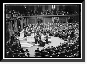 Historic Framed Print, CONGRESS, U.S. OPENING OF CONGRESS, MAY, 1919,  17-7/8" x 21-7/8"