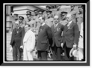 MEDALS, DECORATIONS, ETC. DR. MOTT; SEC. BAKER; FATHER JOHN BURKE; UNIDENTIFIED. OTHER ROWS ARE ARMY CHAPLAINS DECORATED, Vintage Print