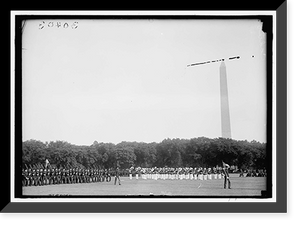 Historic Framed Print, DISTRICT PUBLIC SCHOOLS. HIGH SCHOOL CADETS ON ELLIPSE,  17-7/8" x 21-7/8"