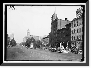 Historic Framed Print, FOURTH OF JULY PARADES. GENERAL VIEW ON PENNSYLVANIA AVENUE,  17-7/8" x 21-7/8"