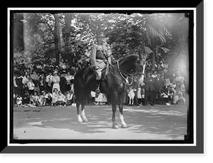 PERSHING, JOHN J. GENERAL, U.S.A. FIRST DIVISION; PARADE - 2, Historic Print
