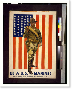 Be a U.S. Marine!. James Montgomery Flagg. Classic, Vintage Wall Art