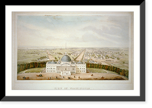 Historic Framed Print, View of Washington - 2,  17-7/8" x 21-7/8"