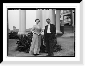 Historic Framed Print, Mr. & Mrs. Thos. R. Marshall,  17-7/8" x 21-7/8"