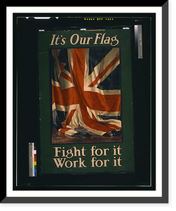 Its our flag. Fight for it. Work for it. Guy Lipscombe Henry Jenkinson Ltd. Kirkstall (Leeds) and London, Vintage Poster