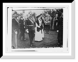 Historic Framed Print, Austria - Franz Ferdinand & daughter of Leopold Salvator. Upper right: Cardinal Nagle,  17-7/8" x 21-7/8"