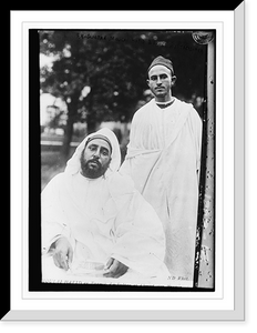 Historic Framed Print, Ex-Sultan Moulai Hafid & Ahmed, his treasurer,  17-7/8" x 21-7/8"