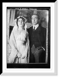 Historic Framed Print, Duke and Duchess Richlieu,  17-7/8" x 21-7/8"