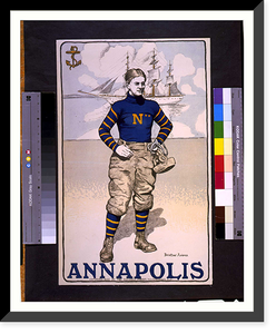 Historic Framed Print, Annapolis. Bristow Adams  Andrew B. Graham photo-litho Washington D.C.,  17-7/8" x 21-7/8"