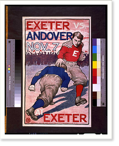 Exeter vs. Andover Nov. 7 at Exeter. B.A. Classic, Antique Print