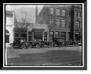 Historic Framed Print, HUDSON AUTOS,  17-7/8" x 21-7/8"