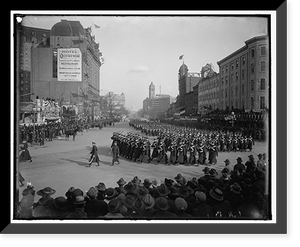 Historic Framed Print, WILSON INAUGURAL PARADE - 3,  17-7/8" x 21-7/8"