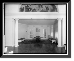 Historic Framed Print, CONGRESSIONAL CLUB LOBBY,  17-7/8" x 21-7/8"