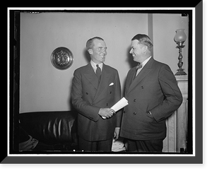 New Congressional faces. Washington, D.C., Dec. 11. These new faces will represent New Jersey in the Senate and House: Senator William H. Smathers (left) and Rep. Elmer H. Wene, both democrats. Cla