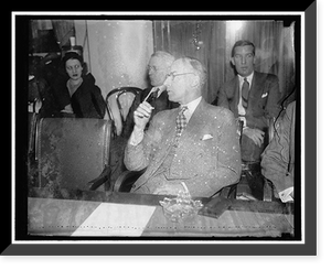 Historic Framed Print, Morgan partner testifies. Washington, D.C., Dec. 18. Appearing at the Senate Railroad Financing Inquiry today, Arthur M. Anderson, Partner in J.P. Morgan & Co.,,  17-7/8" x 21-7/8"