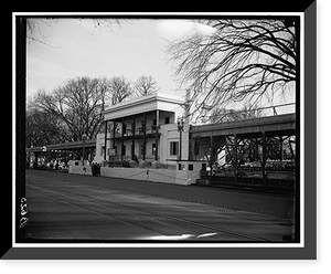 Historic Framed Print, Inaugural stands along Penna. Ave., Washington, D.C. Some of the stands that are put up for the Inaugural parade on Jan. 20th. These are some of the stands along Pennsylvania Ave. in Washington D.C.,  17-7/8" x 21-7/8"