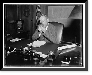 Sam Whitaker, Ass't to the Attorney General in Claims Division, 3/17/1936 Classic, Vintage Poster