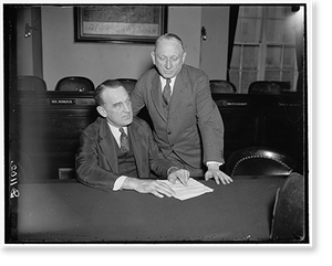 Antique Portrait - New York City - L to r: Peter Tague, 1937