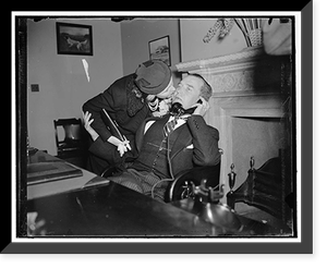 Sen. Smathers gets kiss from daughter Jane, Vintage Wall Art
