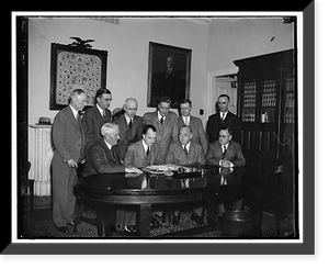 Revenue agents meet with Treasury officials. Washington, D.C., May 12, Historic Reproduction