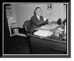 Tom Younger, Custodian of Senate Office bldg., 5/29/37, Antique Wall Art