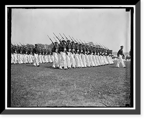 Midshipmen on parade. Annapolis, MD May 31. Annapolis midshipmen on parade during June week excercises at the Naval Academy, 5/31/37 Classic, Antique Poster