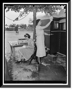 Trailer camp, 6/4/1937 Classic, Historic Print