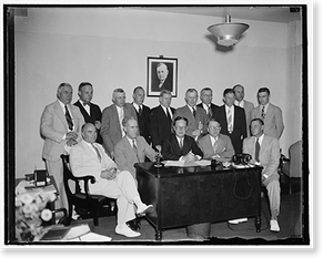 Vintage Portrait - Washington DC - Republicans start ball rolling, 1938