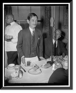 Historic Portrait - Washington DC - Newsmen quiz Japanese Ambassador