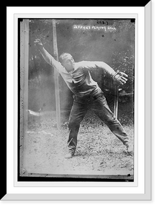 Historic Framed Print, Jeffries playing ball,  17-7/8" x 21-7/8"
