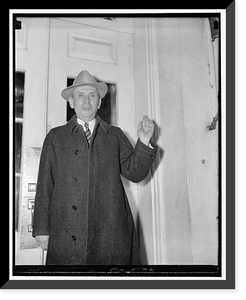 Historic Framed Print, Democratic committeeman sees president. Washington, D.C., Oct. 31. E.H.,  17-7/8" x 21-7/8"