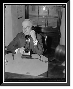 Historic Framed Print, Alabama representative. Washington, D.C., Nov. 7. A new informal picture of Rep. Luther Johnson of Texas,  17-7/8" x 21-7/8"